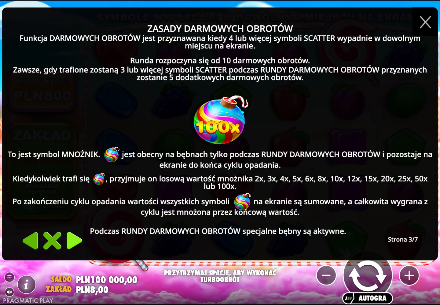 Sweet Bonanza — zasady darmowych obrotów i mnożników